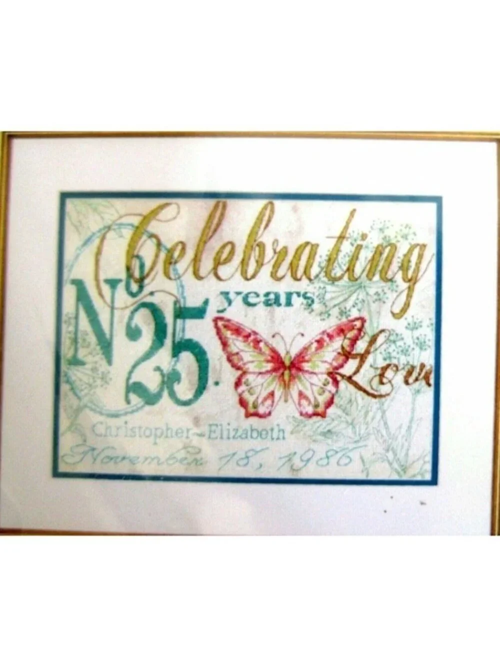 Cross Stitch Kit Dimensions Celebrating Anniversary Record Count Wedding 7073808